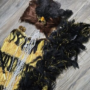 California Costumes Jazz Time Honey Flapper Costume, Size Small